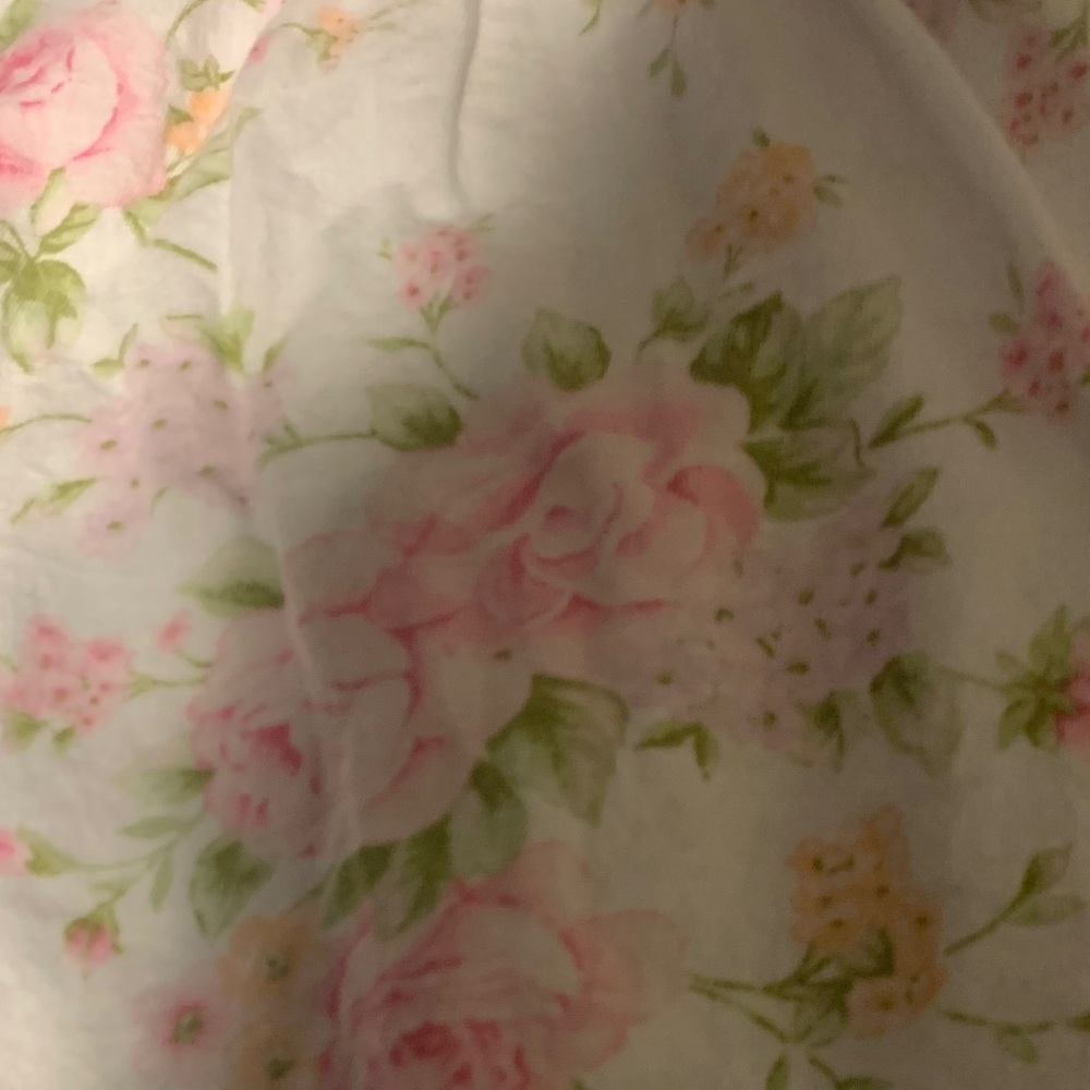 #510 Floral Pajama Set with Pink Roses - Picture 7 of 9